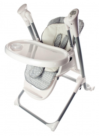 Стульчик для кормления FORKIDDY LUXURY ELECTRONIC SWING 0+(функция электронных качелей) (Серый) Стульчик для кормления FORKIDDY LUXURY ELECTRONIC SWING 0+(функция электронных качелей) (Серый)