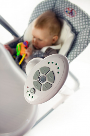 Стульчик для кормления FORKIDDY LUXURY ELECTRONIC SWING 0+(функция электронных качелей) (Серый) Стульчик для кормления FORKIDDY LUXURY ELECTRONIC SWING 0+(функция электронных качелей) (Серый)